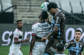 Gil no jogo contra o Flamengo, na Neo Qumica Arena, pelo Brasileiro