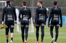 Goleiros do Corinthians no ltimo treino do Corinthians antes do duelo contra o Flamengo