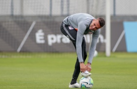 Luan no último treino do Corinthians antes do duelo contra o Flamengo