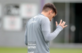 Luca Piton no ltimo treino do Corinthians antes do duelo contra o Flamengo