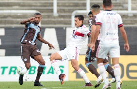 Marllon no jogo contra o Flamengo, na Neo Qumica Arena