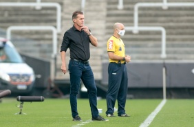 Mancini no jogo contra o Flamengo, na Neo Qumica Arena