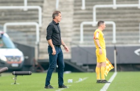 Mancini no jogo contra o Flamengo, na Neo Qumica Arena