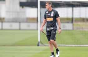 Vagner Mancini no último treino do Corinthians antes do duelo contra o Flamengo