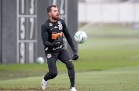Walter no ltimo treino do Corinthians antes do duelo contra o Flamengo