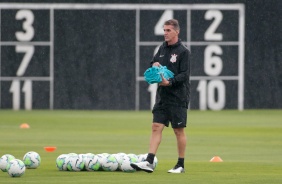 Mancini no primeiro treino do Corinthians depois da goleada para o Flamengo