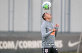 Mantuan no primeiro treino do Corinthians depois da goleada para o Flamengo