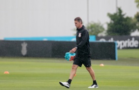 Vagner Mancini no primeiro treino do Corinthians depois da goleada para o Flamengo