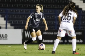 Andressinha no jogo contra o Santos, pelo Paulisto Feminino