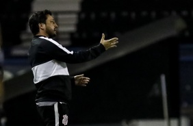 Arthur Elias no jogo contra o Santos, pelo Paulistão Feminino