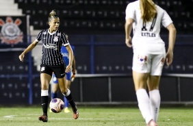 Giovanna no jogo contra o Santos, pelo Paulistão Feminino