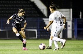 Katiscia no jogo contra o Santos, pelo Paulisto Feminino