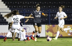 Tamires no jogo contra o Santos, pelo Paulistão Feminino