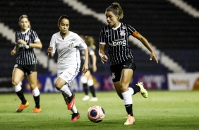 Tamires no jogo contra o Santos, pelo Paulistão Feminino