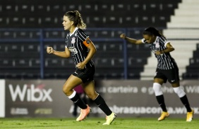 Tamires no jogo contra o Santos, pelo Paulisto Feminino