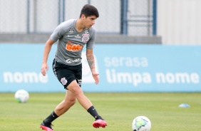Araos no treino desta manhã no CT Joaquim Grava