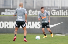 Gustavo Mosquito na manhã deste sábado, no CT Dr. Joaquim Grava