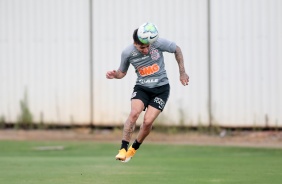 Gustavo Silva no penltimo treino antes do jogo da prxima quarta-feira