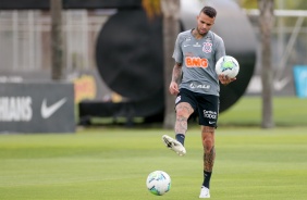 Luan no treino desta manh no CT Joaquim Grava