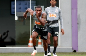 Marllon e Gil na manhã deste sábado, no CT Dr. Joaquim Grava