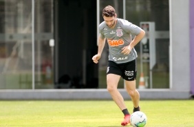 Mauro Boselli no treino desta manh no CT Joaquim Grava