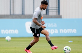 Michel Macedo no treino desta manh no CT Joaquim Grava