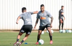 Michel Macedo no treino desta sexta-feira no CT Joaquim Grava