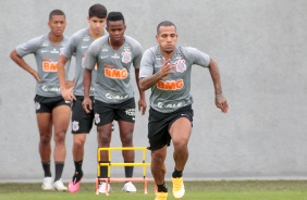 Otero, Cazares e companhia na manhã deste sábado, no CT Dr. Joaquim Grava