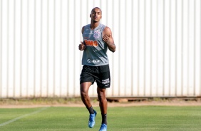 Raul Gustavo no treino desta sexta-feira no CT Joaquim Grava