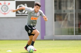 Roni no treino desta manhã no CT Joaquim Grava