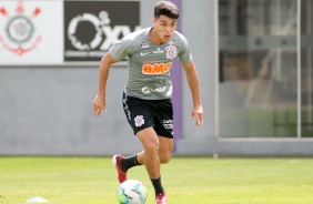 Roni no treino desta manhã no CT