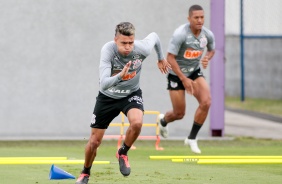 Victor Cantillo na manhã deste sábado, no CT Dr. Joaquim Grava