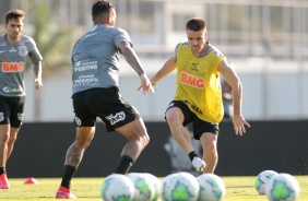 Volante Ramiro no treino desta sexta-feira no CT Joaquim Grava