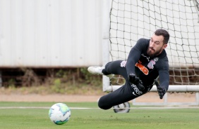 Walter na manhã deste sábado, no CT Joaquim Grava