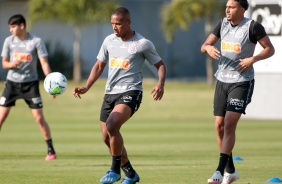 Xavier e derson no treino desta sexta-feira no CT Joaquim Grava