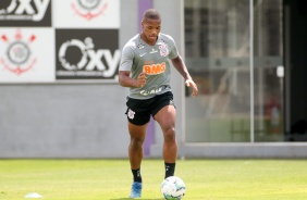 Xavier no treino desta manhã no CT Joaquim Grava