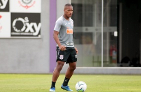 Xavier no treino desta manhã no CT Joaquim Grava