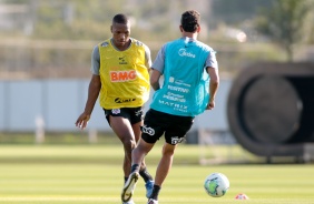 Xavier no treino desta sexta-feira no CT Joaquim Grava