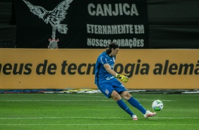 Cássio no jogo contra o América-MG, na Neo Química Arena, pela Copa do Brasil