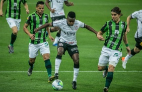 Cazares no jogo contra o Amrica-MG, na Neo Qumica Arena, pela Copa do Brasil