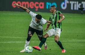 Éderson no jogo contra o América-MG, na Neo Química Arena, pela Copa do Brasil