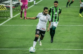 Everaldo na derrota contra o América Mineiro, pela Copa do Brasil, na Neo Química Arena