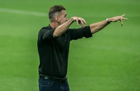 Técnico Vagner Mancini no jogo contra o América-MG, na Neo Química Arena, pela Copa do Brasil