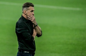 Mancini no jogo contra o América-MG, na Neo Química Arena, pela Copa do Brasil