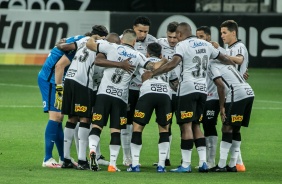 Elenco do Corinthians no jogo contra o América-MG, pela Copa do Brasil