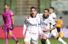 Fagner marca para o Corinthians no jogo contra o Amrica-MG