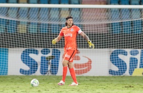 Cássio no jogo contra o Atlético-GO, pelo Brasileirão