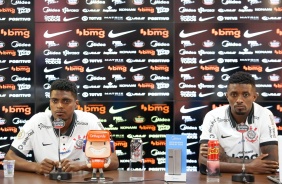 Jemerson e Caf  apresentado no CT Joaquim Grava