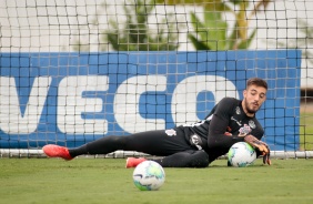 Guilherme no treinamento desta segunda-feira no CT Joaquim Grava