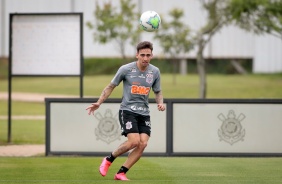 Gustavo Silva no treinamento desta segunda-feira no CT Joaquim Grava